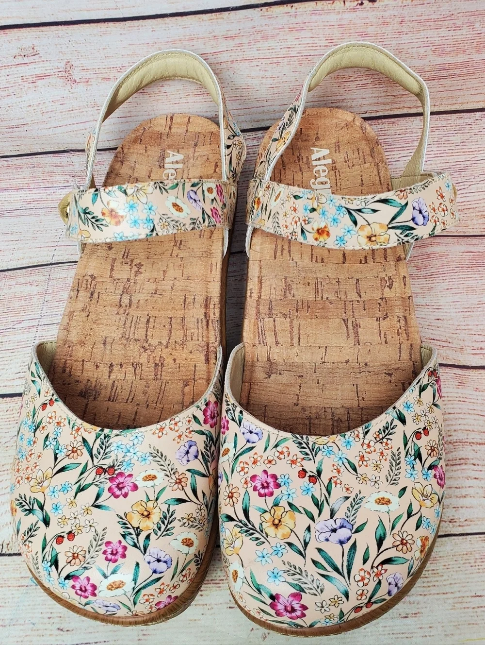 NEW Alegria Womens EU 39 US 9 Opal Summer Thyme Floral Mary Jane Sandals